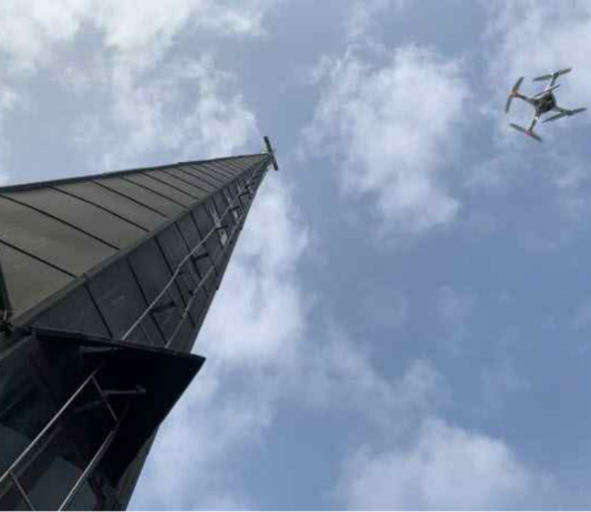 드론 활용해 4m 이상 첨탑 안전점검